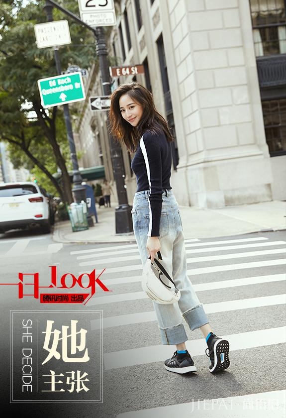 张钧甯运动混搭风 竟让秋天变得如此轻盈