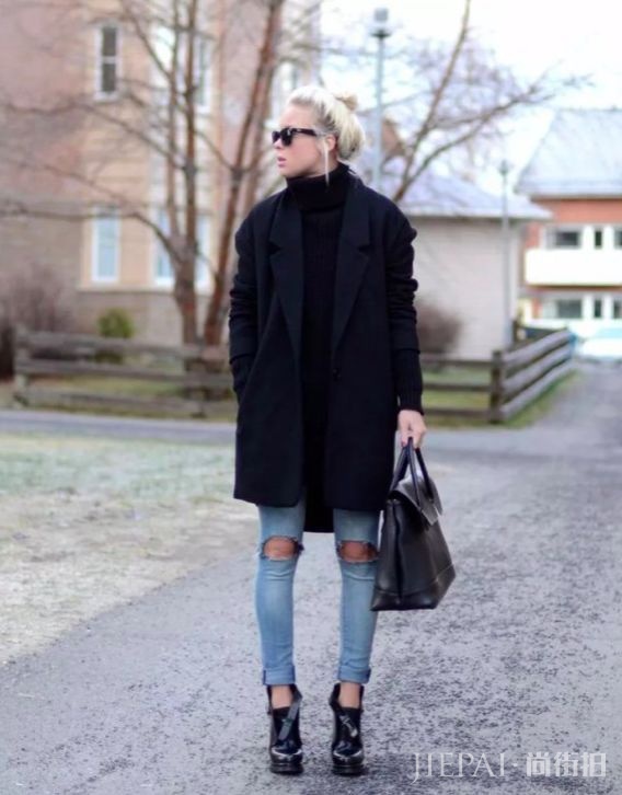 毛衣+大衣，碾压路人搭配大法！