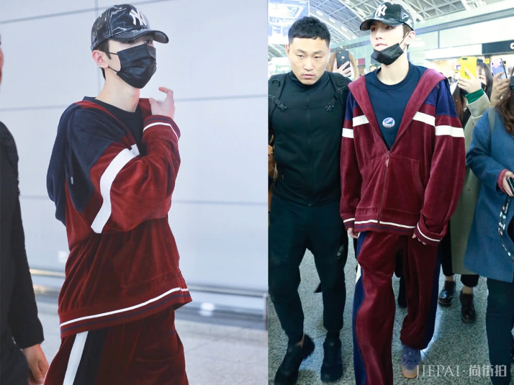 ONER坤音四子走机场,卜凡岳岳穿破洞裤,个个时髦似男模!