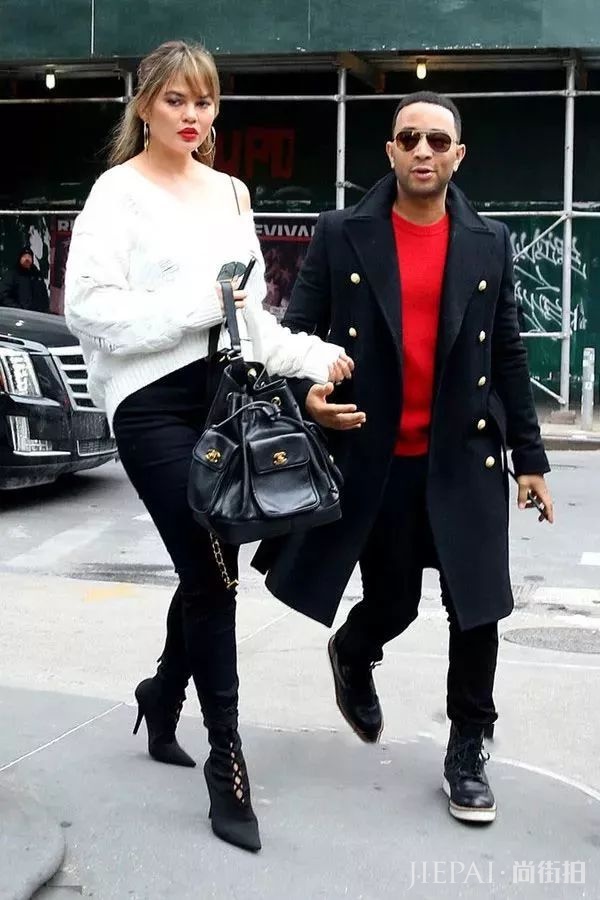 瘦脸神器——V 领毛衣,女明星们都超爱它!