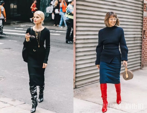 寒风刺骨的冬天怎么穿裙子好看!
