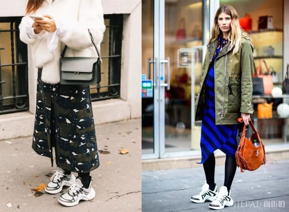跟着欧美潮女学习裙子搭配,在秋冬穿得美美的