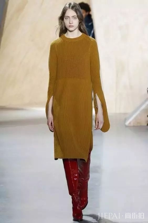 毛衣搭配长裙,打造秋冬优雅时尚!