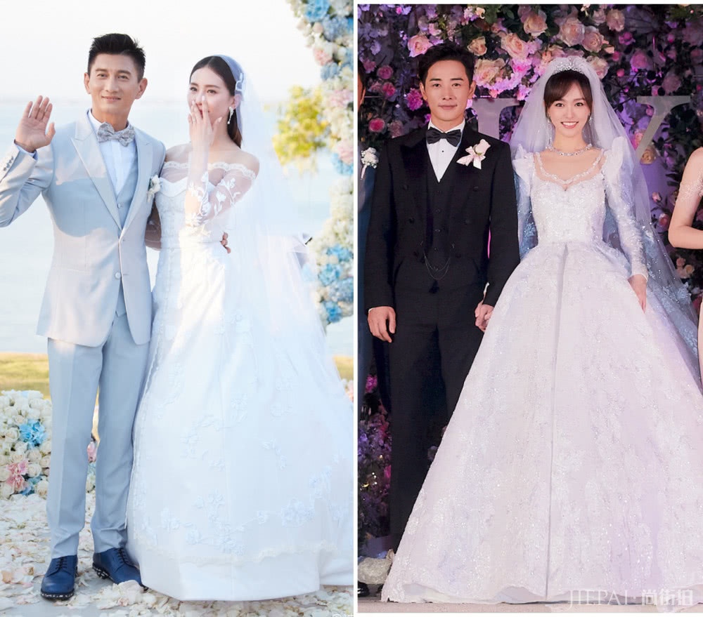 唐嫣高定婚纱太甜美?和刘诗诗杨幂AB婚纱大比拼,谁的更美?