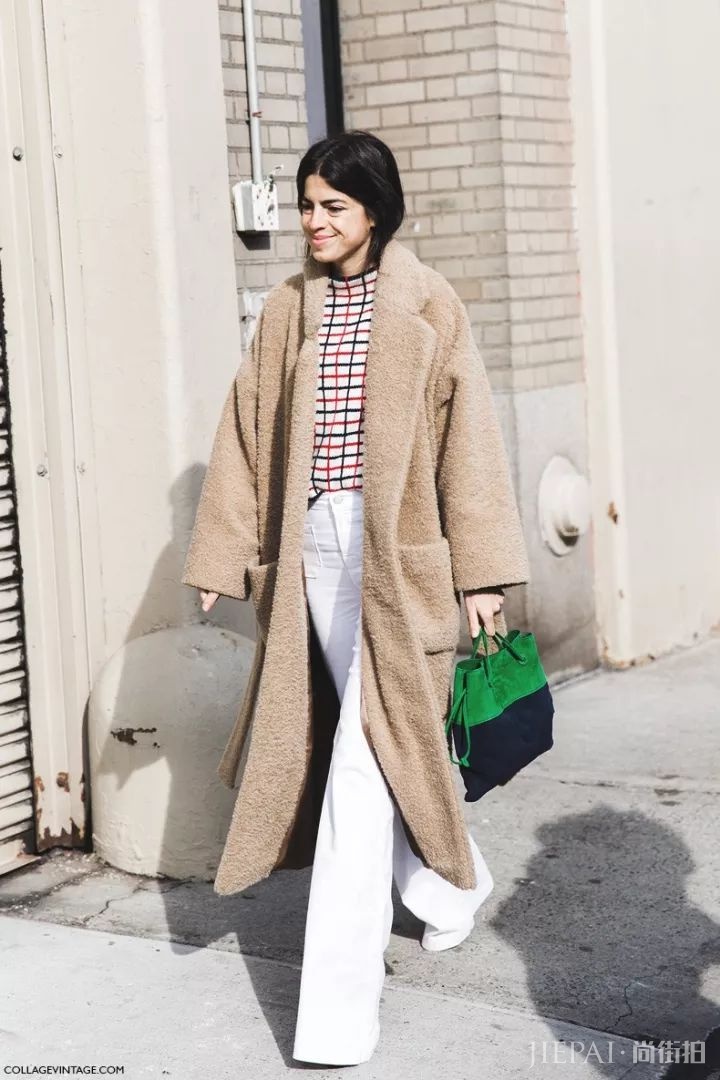 现在流行这么穿大衣+阔腿裤!保暖又显瘦!