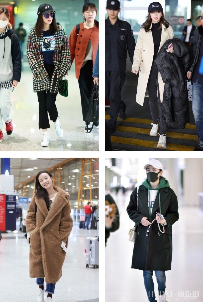 大衣配运动鞋时髦不止一点点!