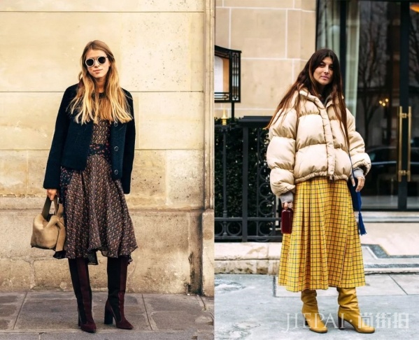 寒风刺骨的冬天怎么穿裙子好看!