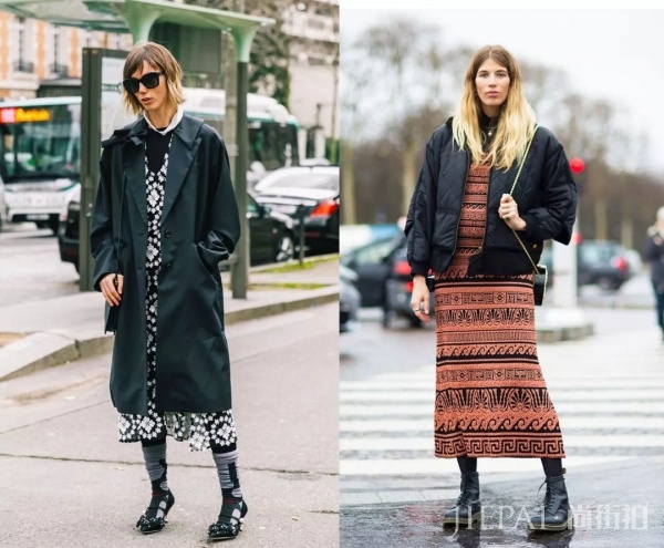 寒风刺骨的冬天怎么穿裙子好看!