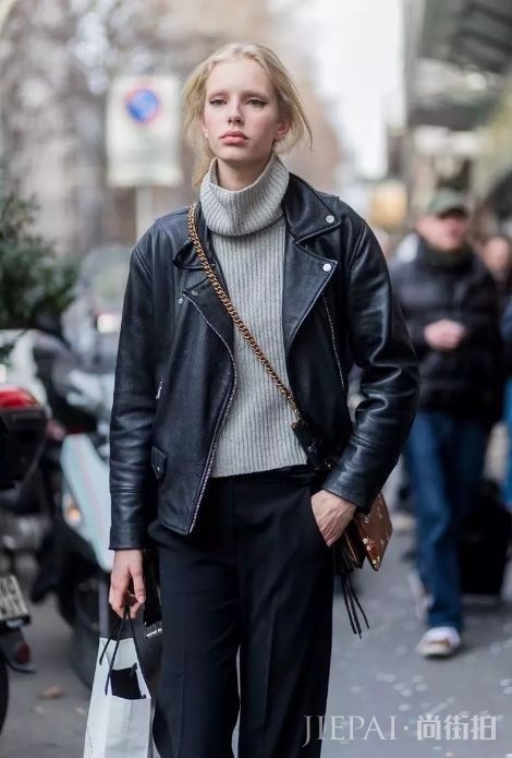 超火的“高领毛衣”,有了它的加持,连围巾都省了!