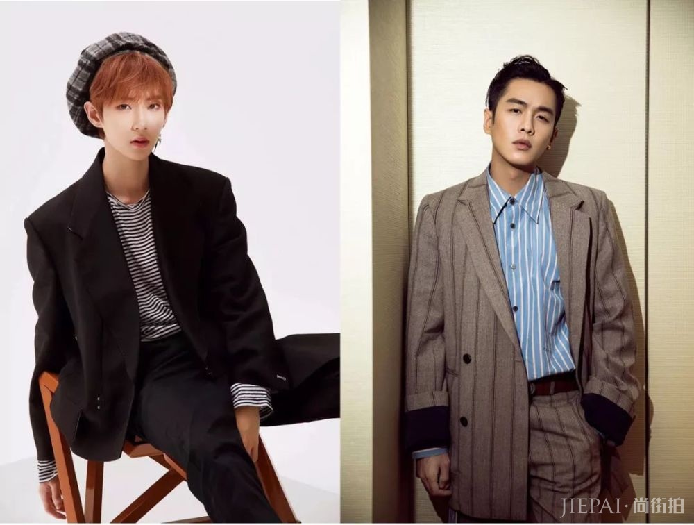 型男街拍 这样穿西装最适合