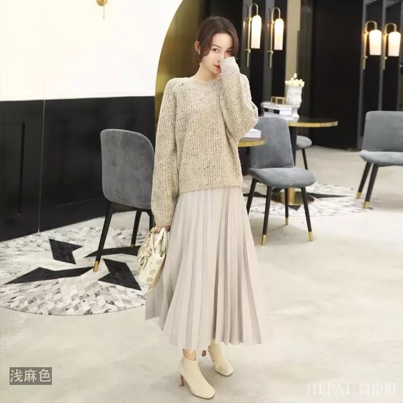 大衣都配短靴，超美！