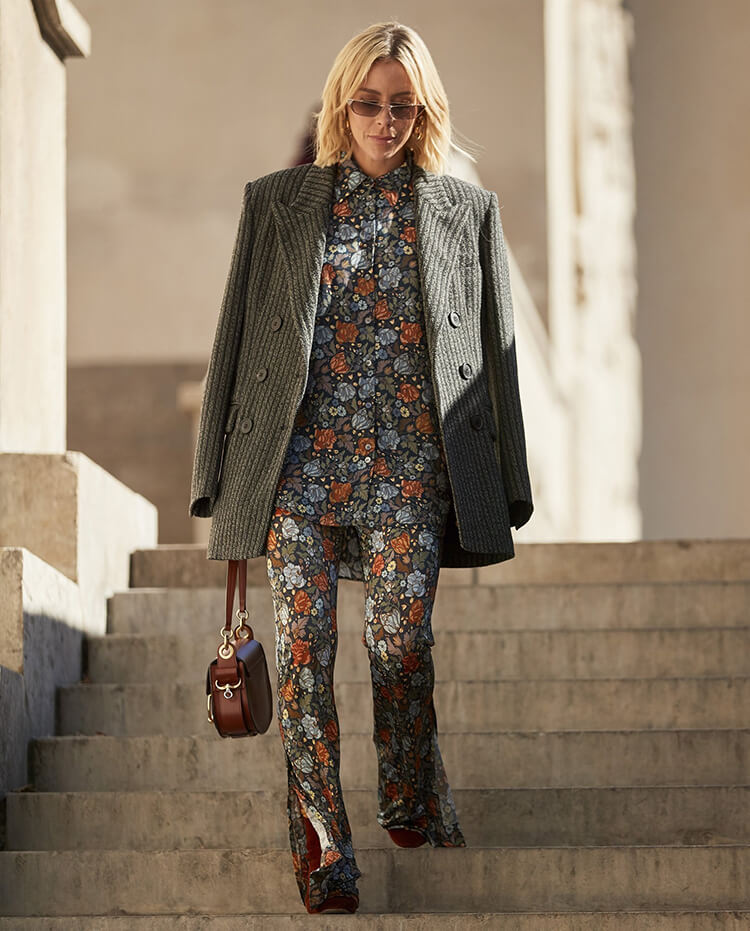 这个冬天时尚百搭灰色大衣必不可少！