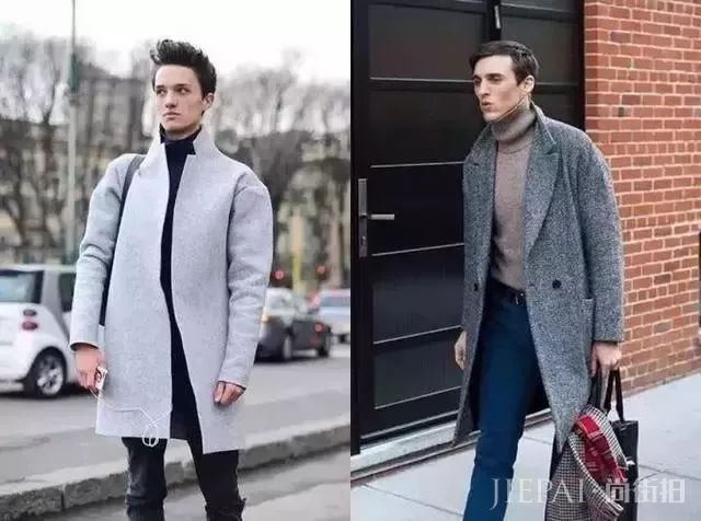 男生穿灰色蓬松棉袄下身怎么搭配