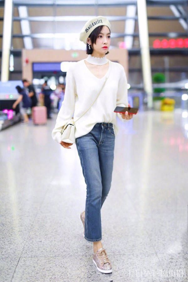 宋茜穿了条“狗啃裙”，没想到还挺好看的！