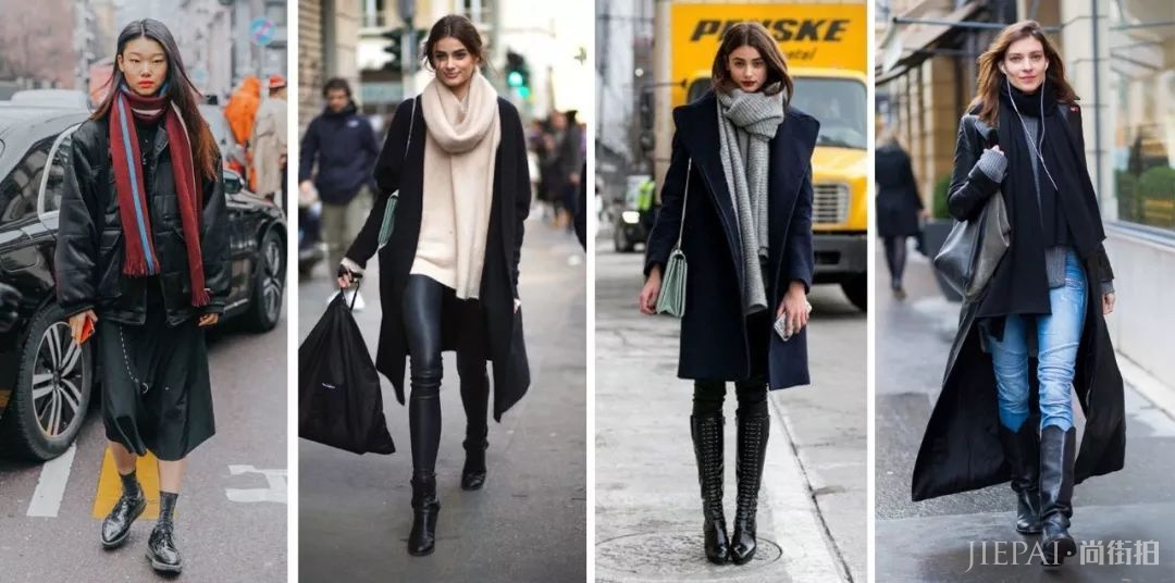 天冷这样系围巾,能让你的大衣时尚感飙升!!