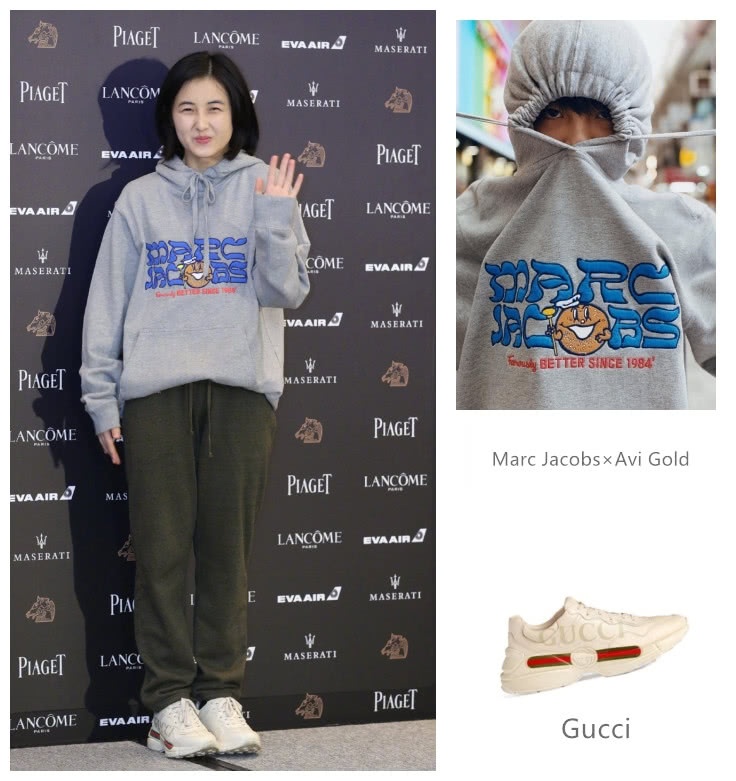 张子枫短发造型搭配休闲装，个性十足，一身运动装成了亮点