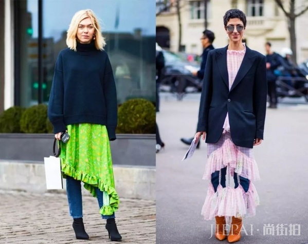 寒风刺骨的冬天怎么穿裙子好看!