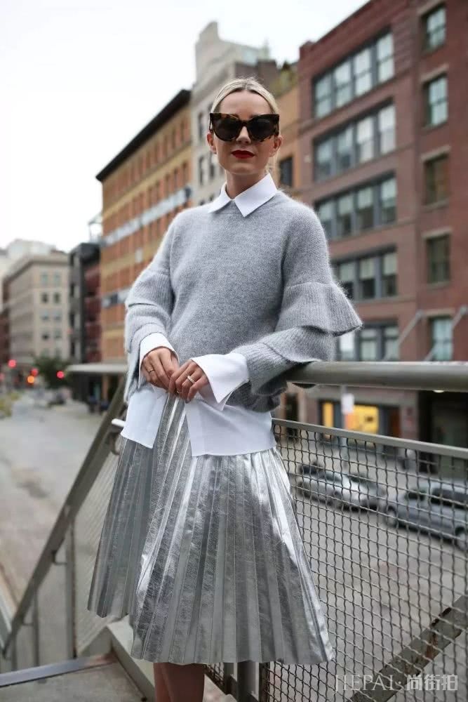 衬衫+毛衣这样穿丑爆了，这些雷区千万别碰，超时髦的穿法在这里