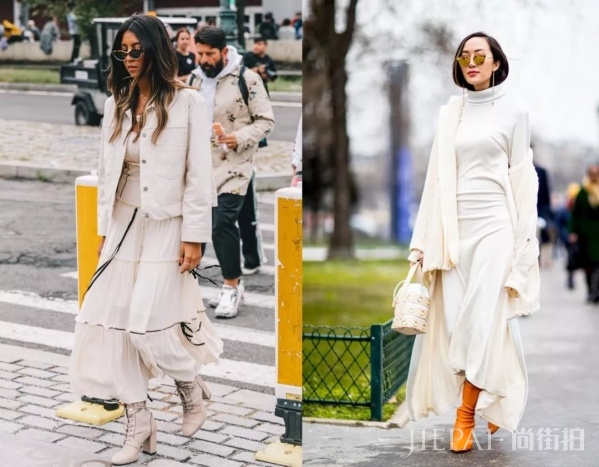 寒风刺骨的冬天怎么穿裙子好看!