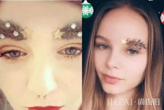 圣诞节画什么妆 这种圣诞眉妆让你美爆朋友圈