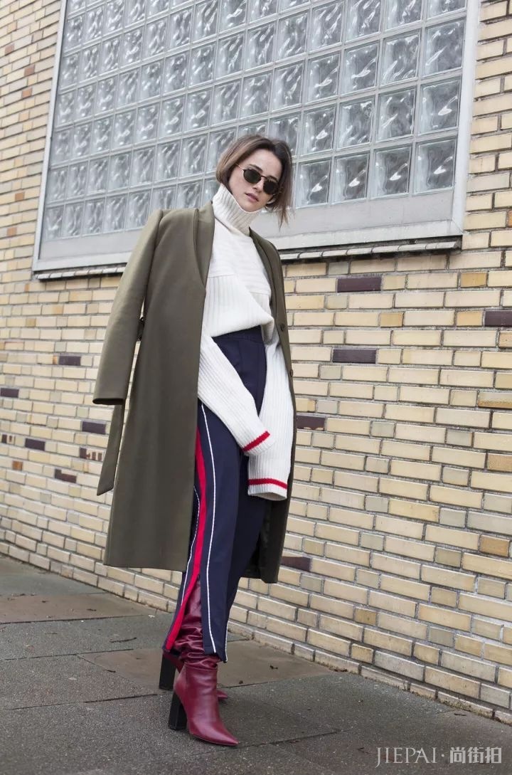现在流行这么穿大衣+阔腿裤!保暖又显瘦!