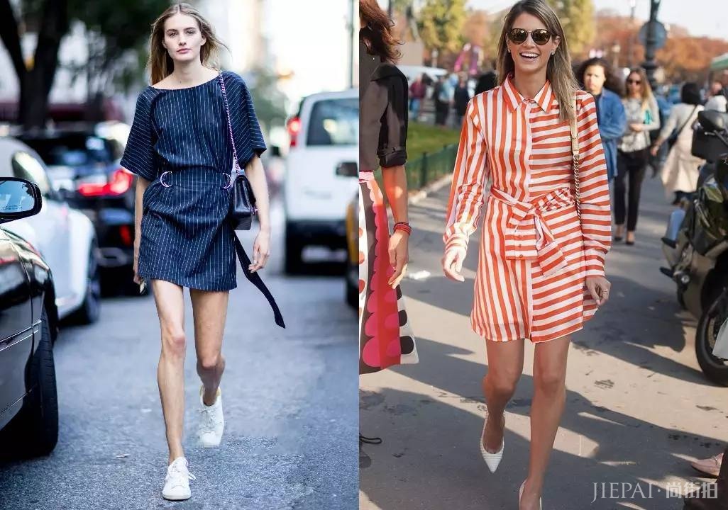 简单的就是时髦秋冬条纹潮搭法!