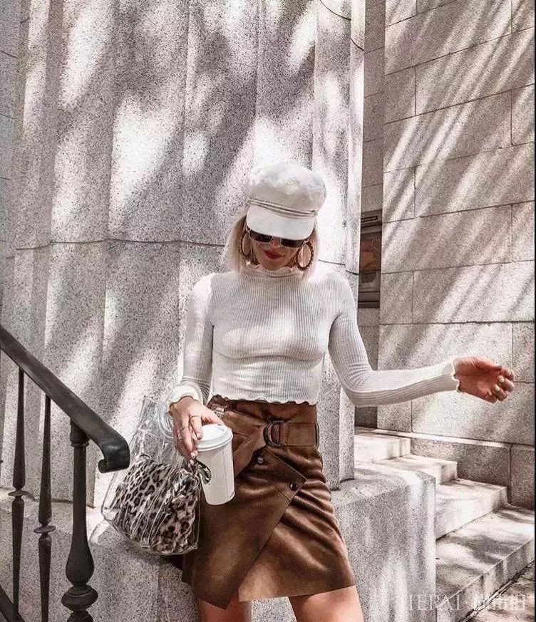 秋冬最时髦的毛衣+半裙,拯救不同身材的小个子女生?