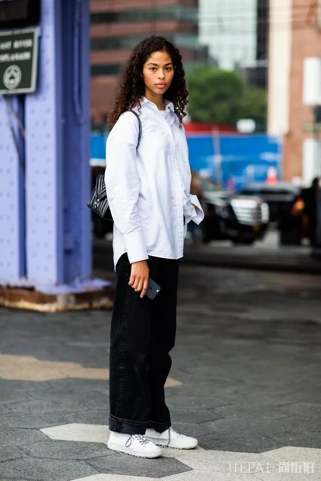 欧美街拍 潮人们穿阔腿裤高级爆了