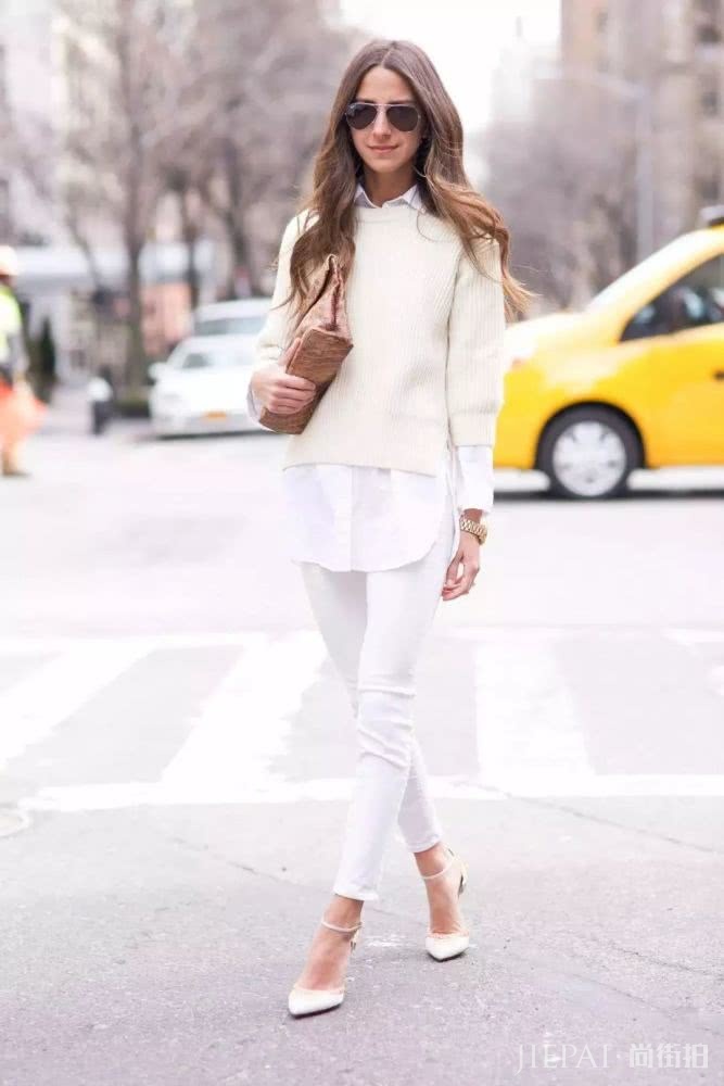 衬衫+毛衣这样穿丑爆了，这些雷区千万别碰，超时髦的穿法在这里
