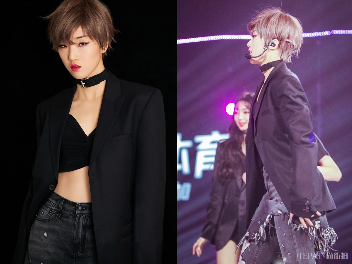 火箭少女终于合体，穿暗黑系造型，居然美出了高级感！