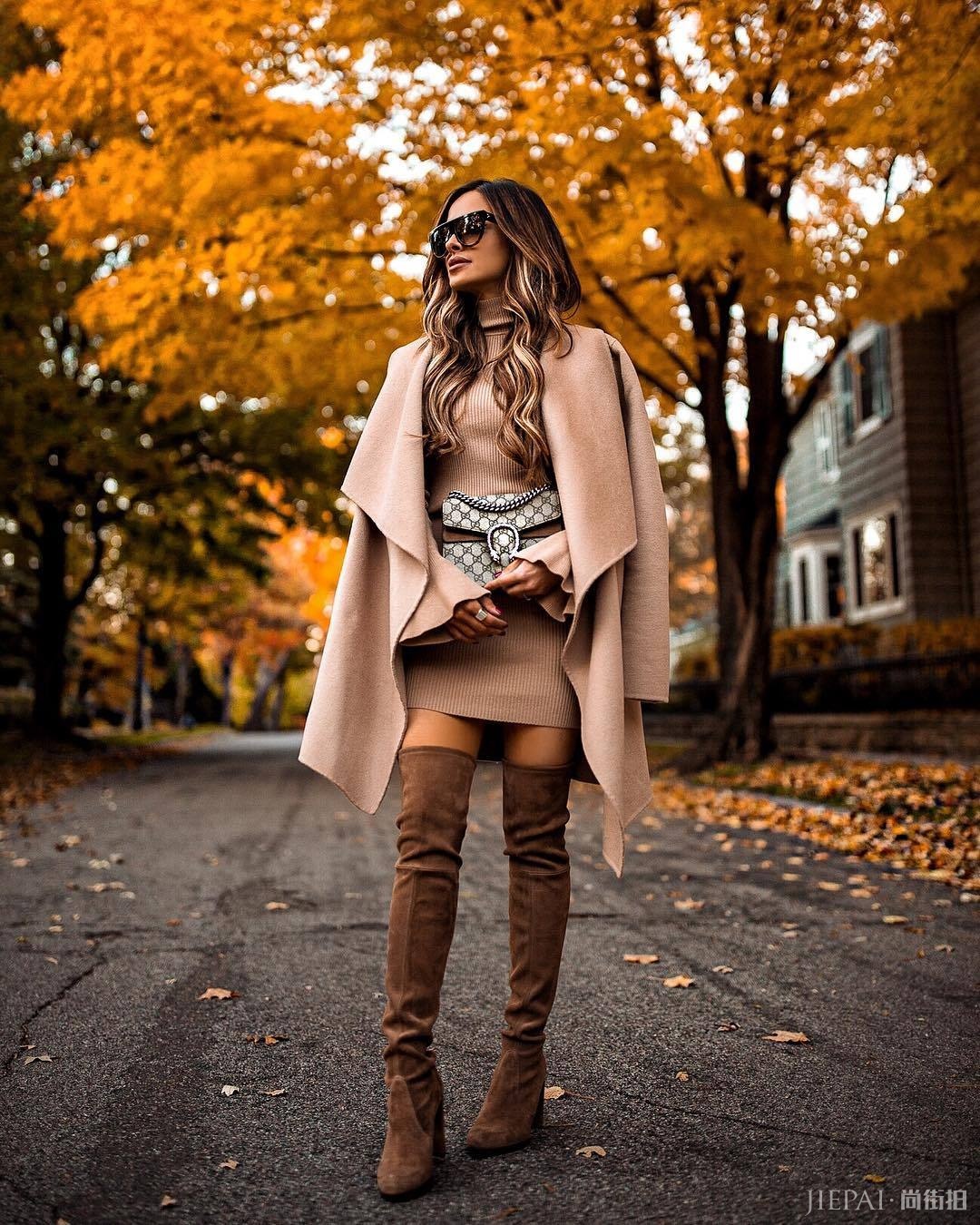 ins高级冷淡风大衣，这样穿很酷