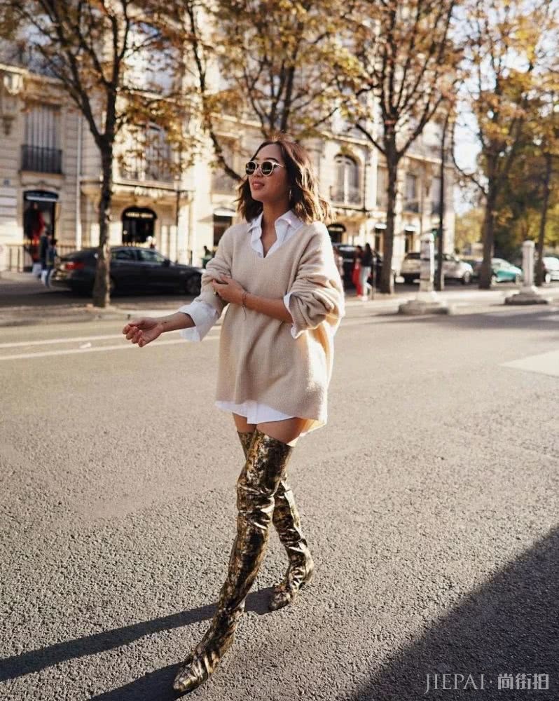 一条毛衣裙 就能穿出你想要的时尚感