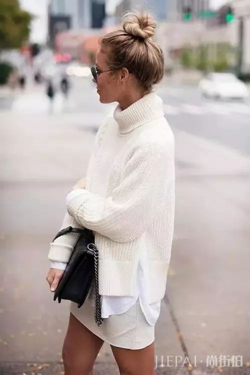 毛衣搭配长裙,打造秋冬优雅时尚!