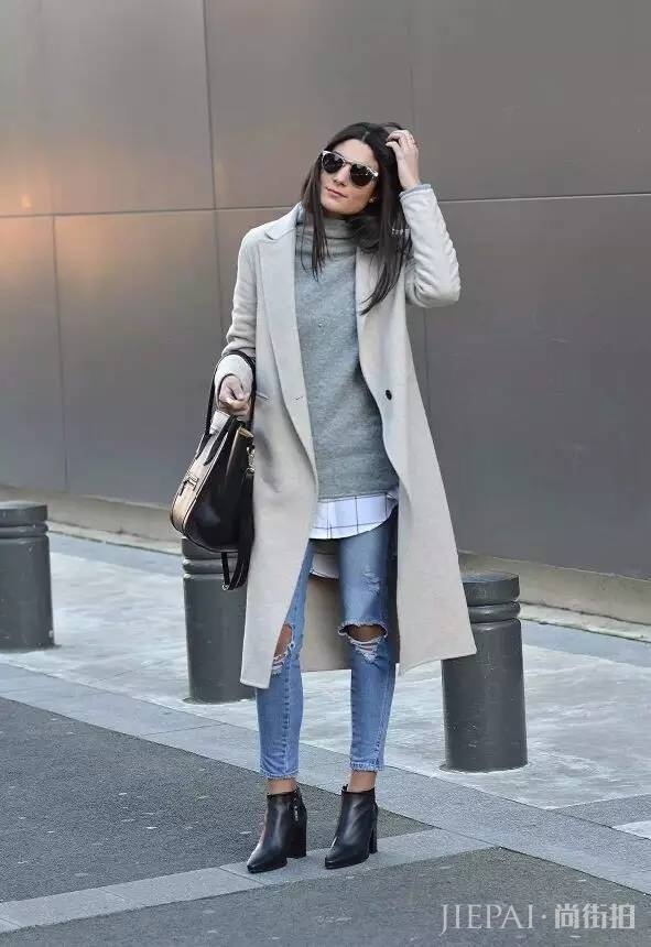 大衣那么贵,别让内搭拉低你的档次!