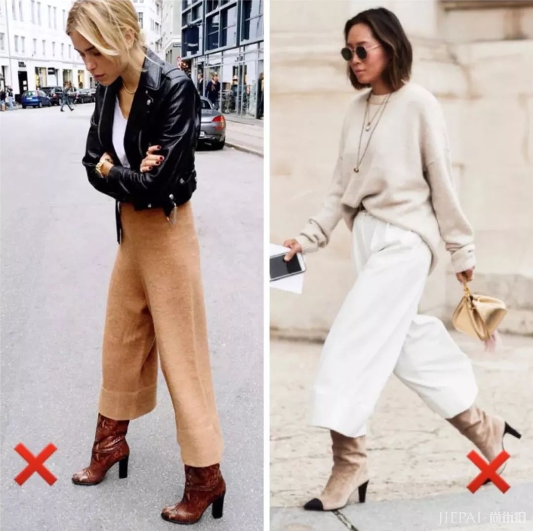 你的阔腿裤怎么搭都不好看？因为鞋子没选对
