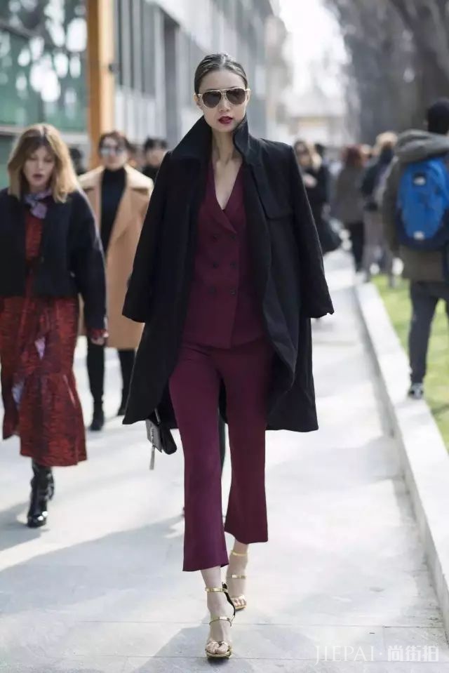 冬季红色色,酒红色,穿对真的好看爆了!!