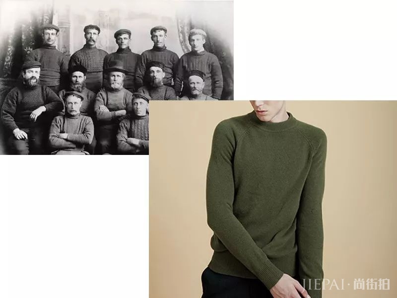 男士大衣+毛衣，穿出高级感