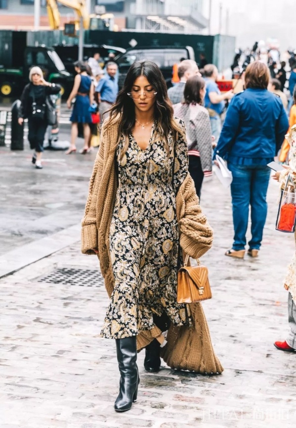 寒风刺骨的冬天怎么穿裙子好看!