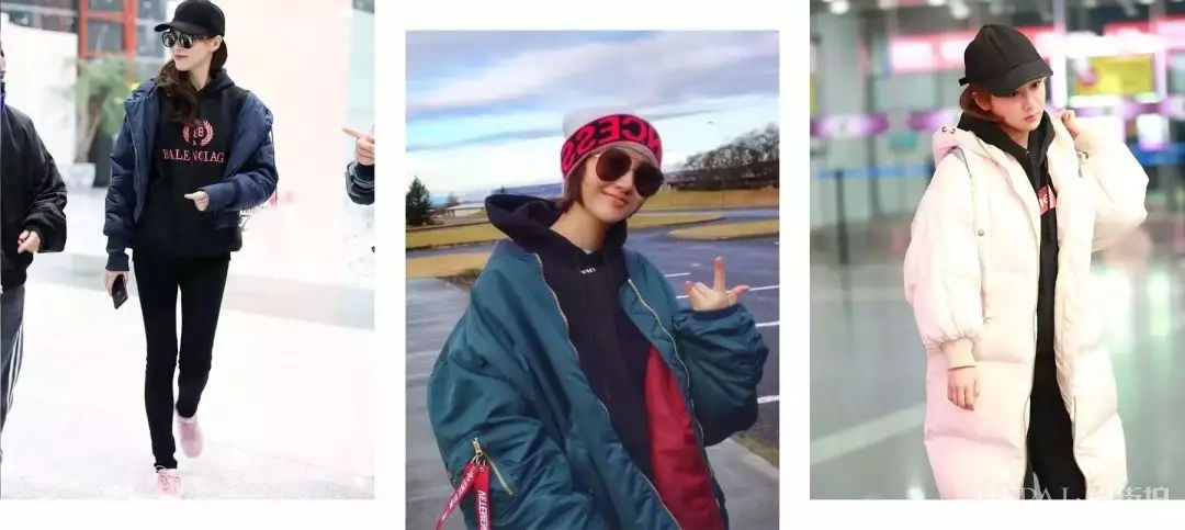 穿羽绒服+卫衣的你=简直时髦炸了!