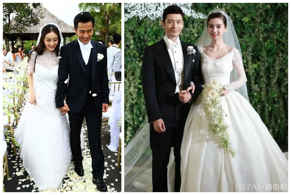 唐嫣高定婚纱太甜美?和刘诗诗杨幂AB婚纱大比拼,谁的更美?