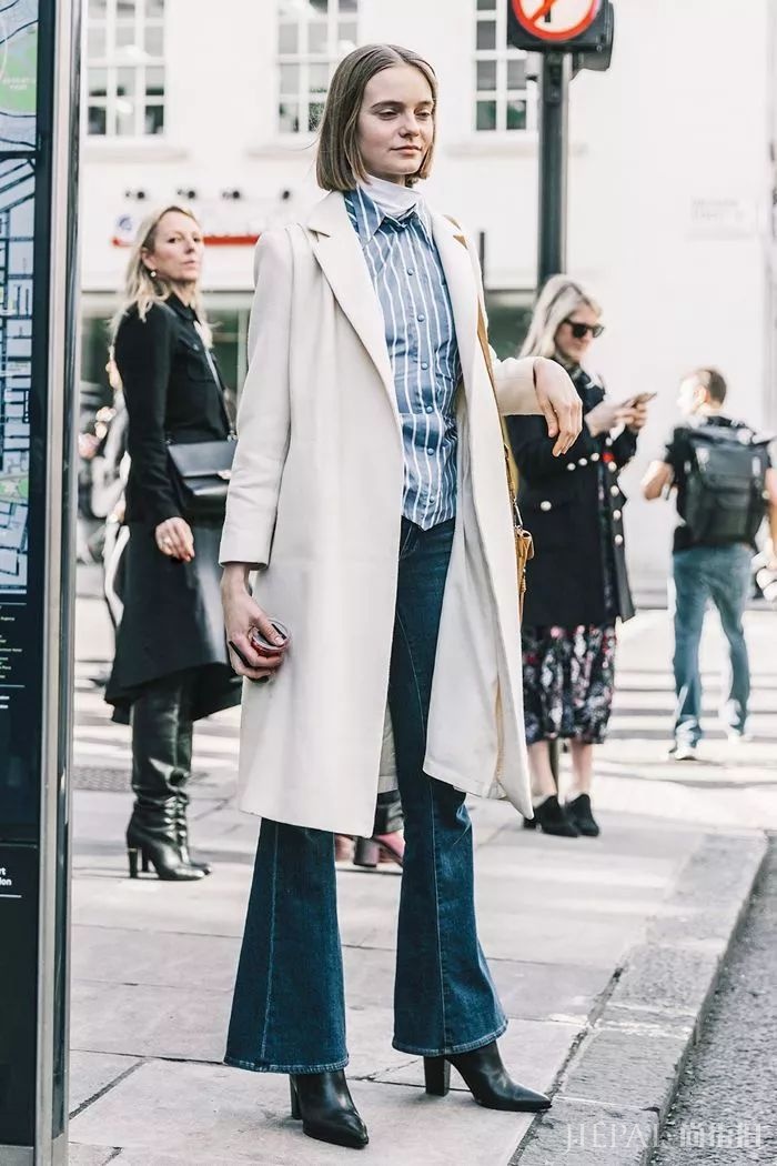 现在流行这么穿大衣+阔腿裤!保暖又显瘦!
