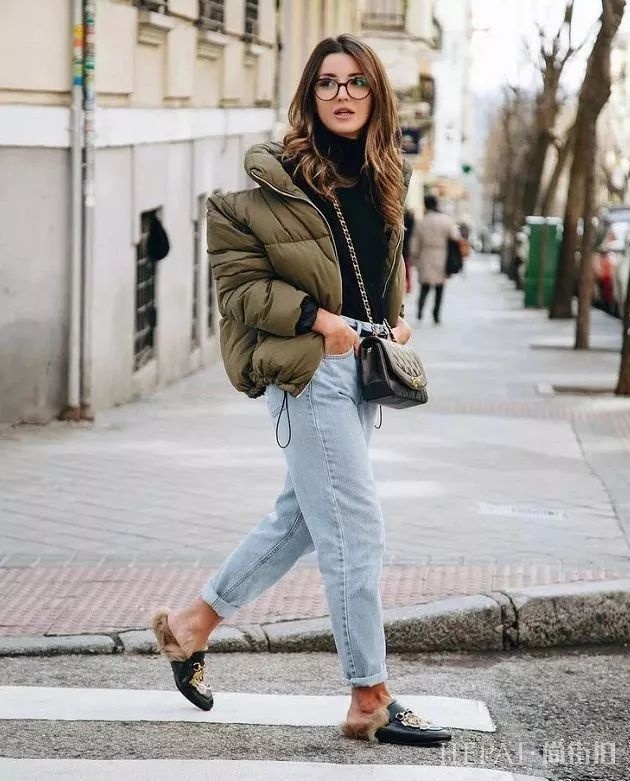 羽绒服这样穿才会显高又显瘦