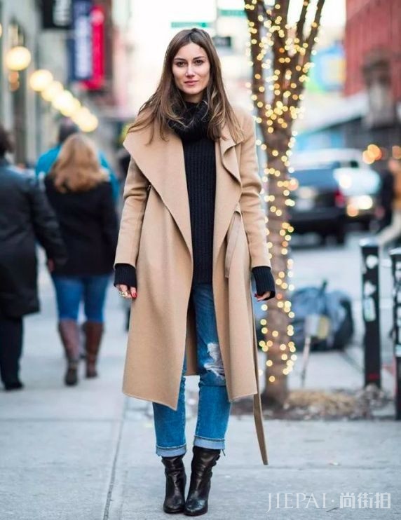 毛衣+大衣，碾压路人搭配大法！