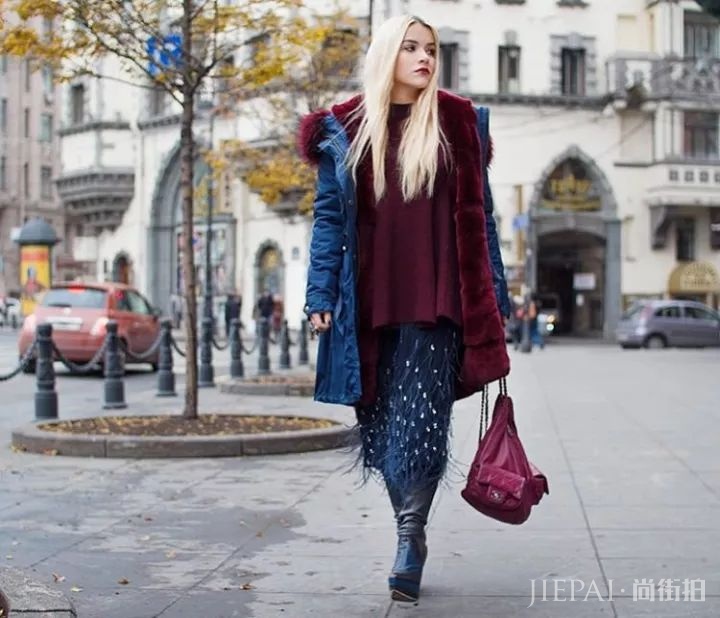 冬季红色色,酒红色,穿对真的好看爆了!!