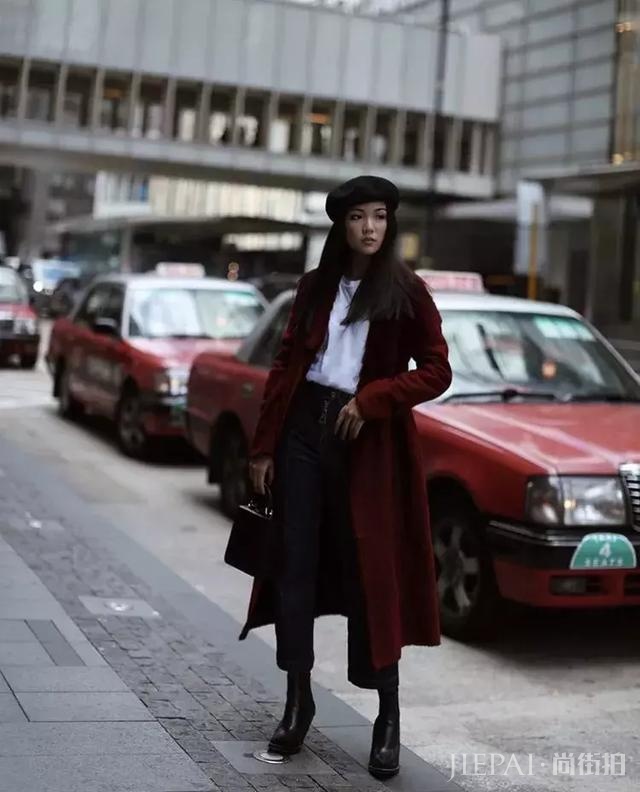 身高150的博主们,这么穿长大衣全变170!