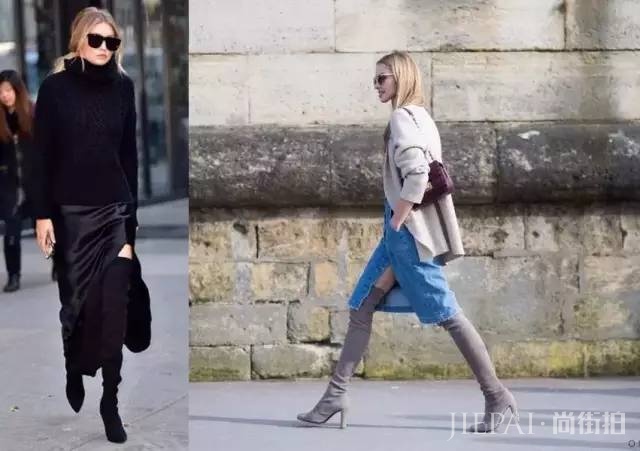 秋冬这三款靴子搭裙子,即美丽又不冻人!