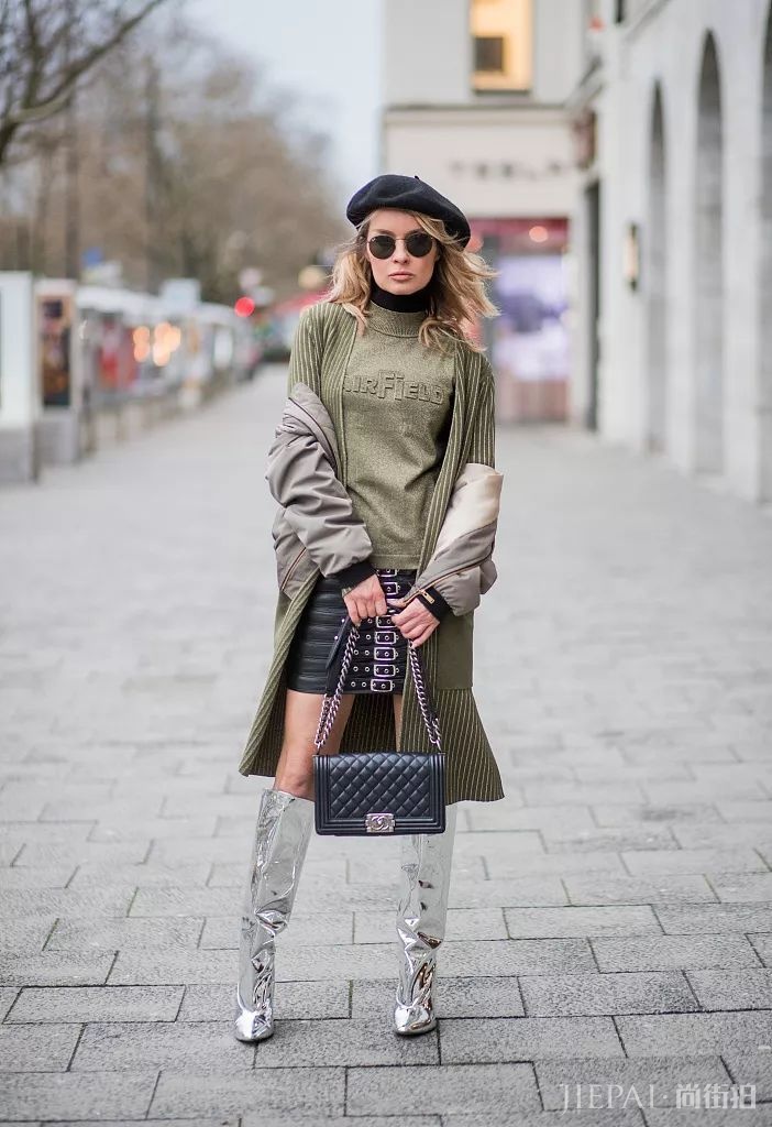 贝雷帽这样戴，可以改善发际线问题！