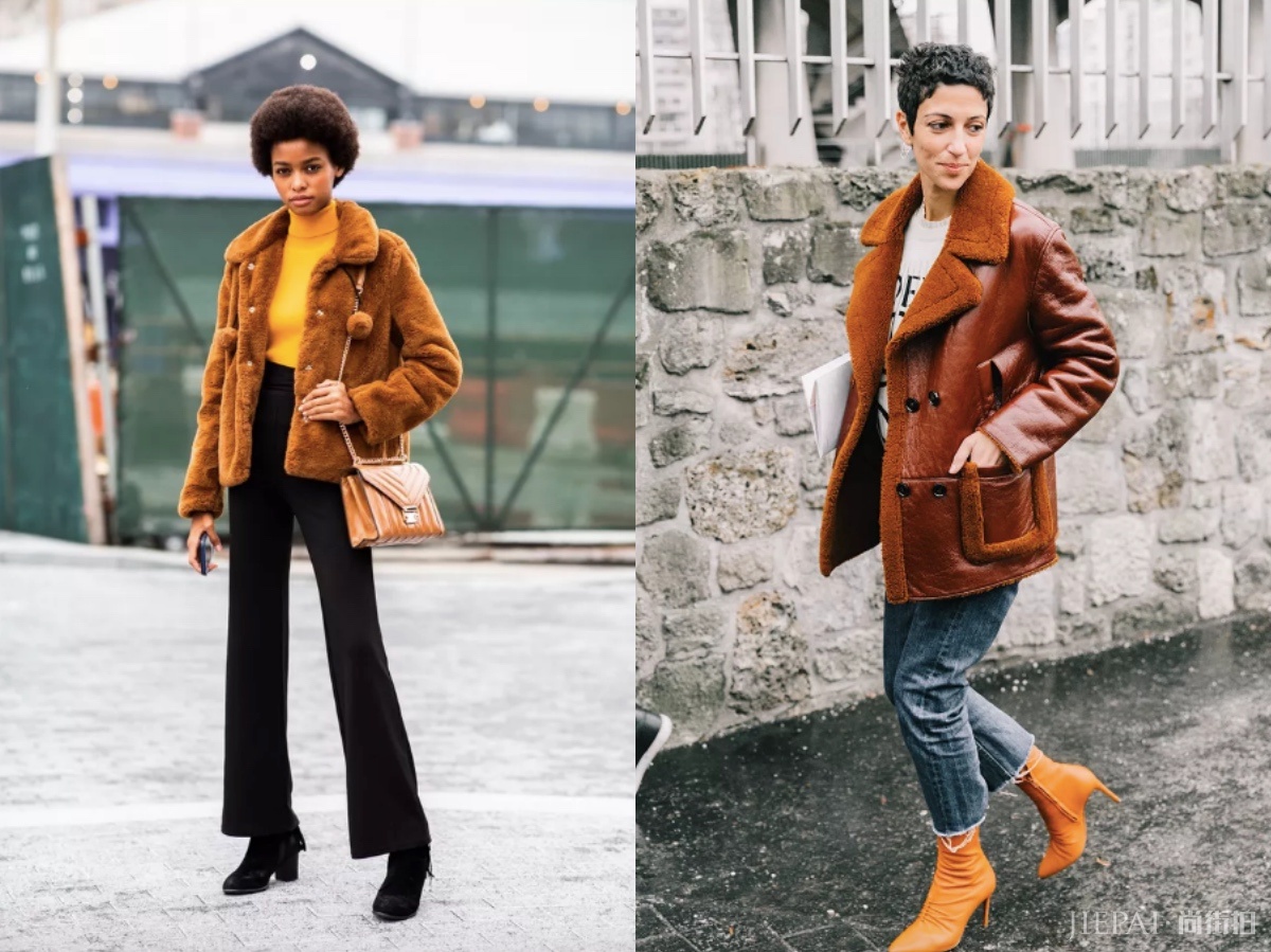 羊羔毛外套，怎么搭配才不显得“肿”？