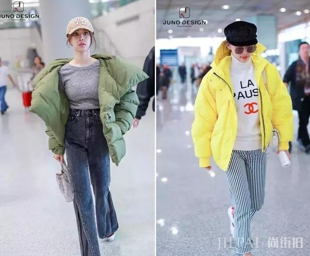 像霍思燕这样穿羽绒服保暖又显瘦10斤