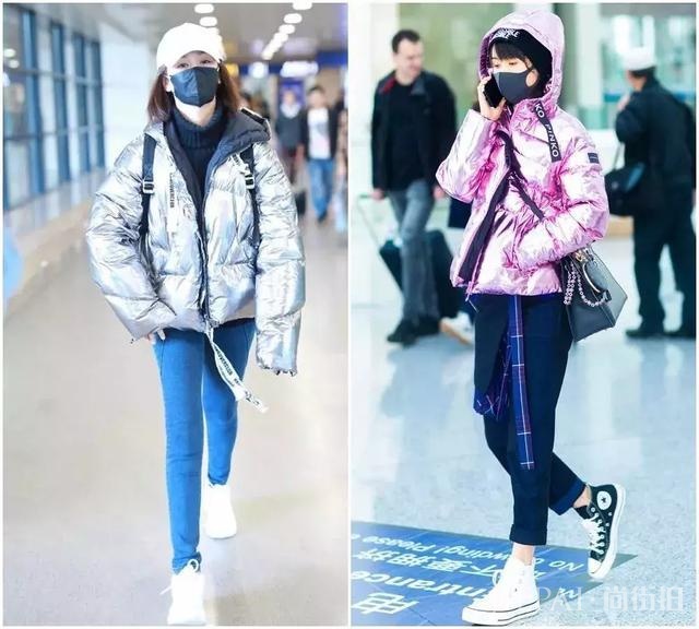 像霍思燕这样穿羽绒服保暖又显瘦10斤